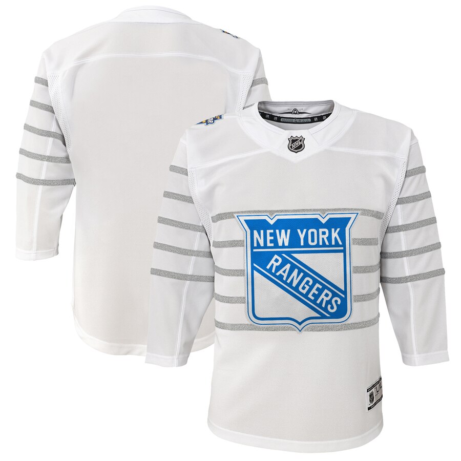 Youth New York Rangers White 2020 NHL All-Star Game Premier Jersey->youth nhl jersey->Youth Jersey